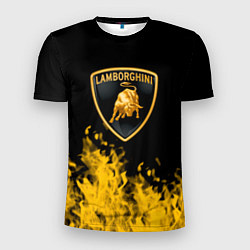 Мужская спорт-футболка Lamborghini Fire