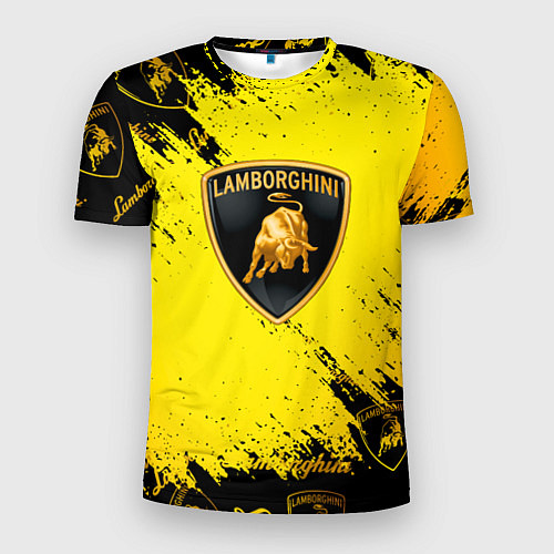 Мужская спорт-футболка Lamborghini Gold Sport / 3D-принт – фото 1