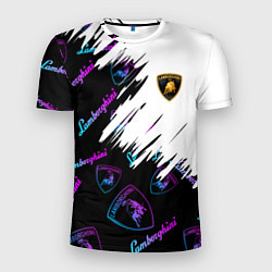 Футболка спортивная мужская Lamborghini pattern gradient, цвет: 3D-принт