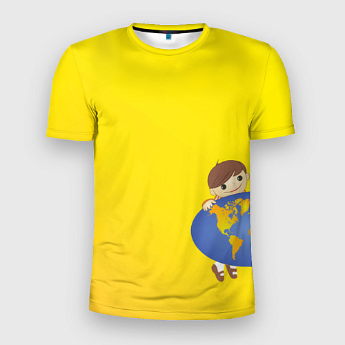 Мужская спорт-футболка Мальчик из советского Атласа Мир / 3D-принт – фото 1
