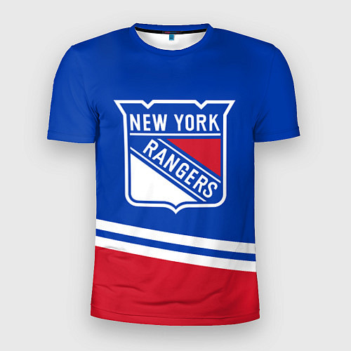 Мужская спорт-футболка New York Rangers Нью Йорк Рейнджерс / 3D-принт – фото 1