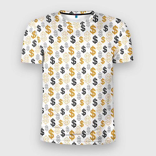 Мужская спорт-футболка Денежные Знаки Доллара / 3D-принт – фото 1