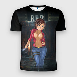 Мужская спорт-футболка Claire Redfield from Resident Evil 2 remake by sex