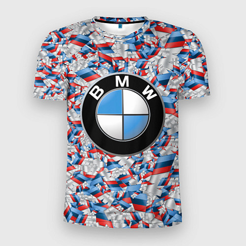 Мужская спорт-футболка BMW M PATTERN LOGO / 3D-принт – фото 1