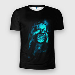 Мужская спорт-футболка Неоновый астронавт Neon Astronaut