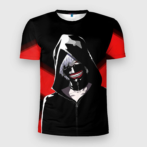 Мужская спорт-футболка Ghoul red line / 3D-принт – фото 1