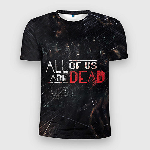 Мужская спорт-футболка Мы все мертвы Сериал Логотип / 3D-принт – фото 1