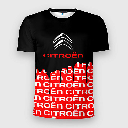 Мужская спорт-футболка Citroen ситроен / 3D-принт – фото 1