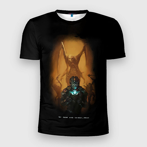 Мужская спорт-футболка Так темно и одиноко / 3D-принт – фото 1
