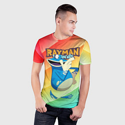 Футболка спортивная мужская Rayman globox радуга, цвет: 3D-принт — фото 2