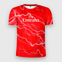 Футболка спортивная мужская Arsenal арсенал молнии, цвет: 3D-принт