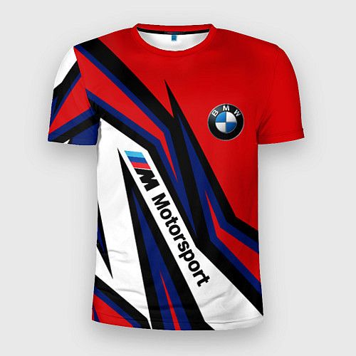 Мужская спорт-футболка БМВ МОТОСПОРТ BMW MOTOSPORT / 3D-принт – фото 1
