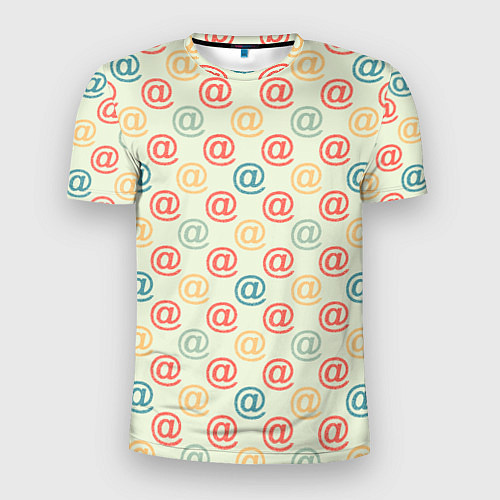 Мужская спорт-футболка E-mail почта / 3D-принт – фото 1