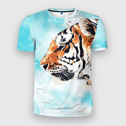 Мужская спорт-футболка Tiger paints