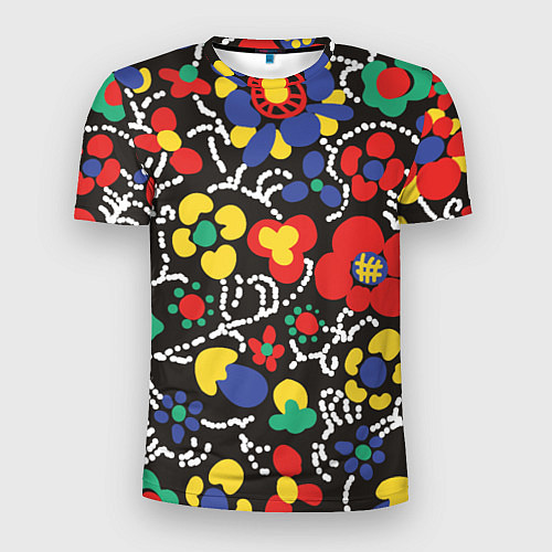 Мужская спорт-футболка Узор Цветочный сон / 3D-принт – фото 1