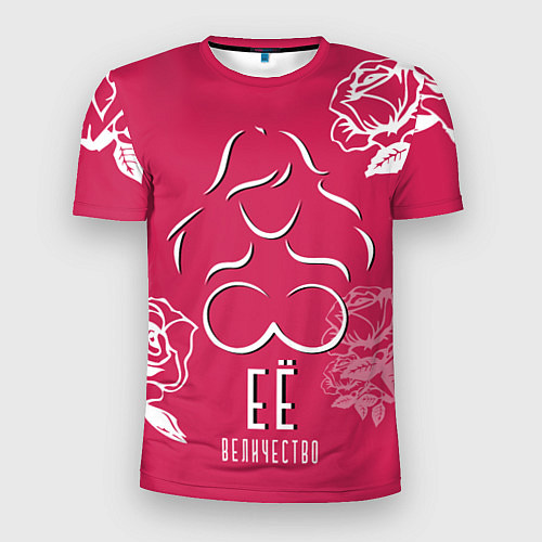 Мужская спорт-футболка Её величество Розы / 3D-принт – фото 1