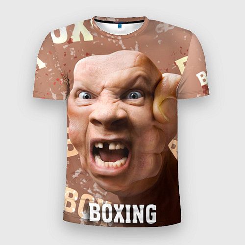 Мужская спорт-футболка Boxing - телесный / 3D-принт – фото 1