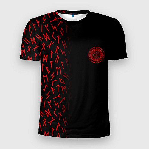 Мужская спорт-футболка Вегвизир Half runes pattern / 3D-принт – фото 1