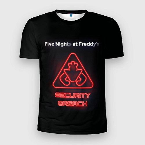 Мужская спорт-футболка Five Nights at Freddys: Security Breach logo / 3D-принт – фото 1