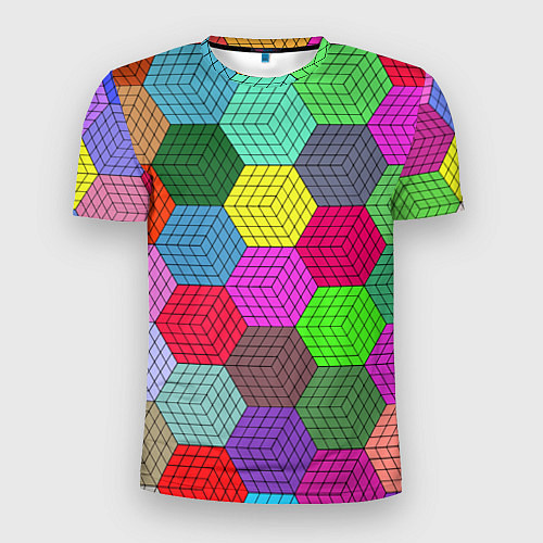 Мужская спорт-футболка Геометрический узор Pattern / 3D-принт – фото 1