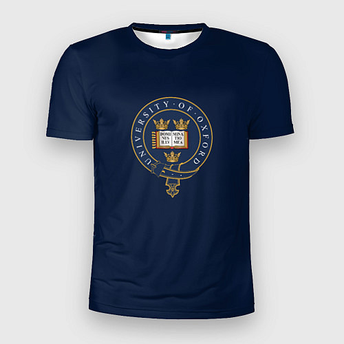 Мужская спорт-футболка Oxford - эмблема университета / 3D-принт – фото 1