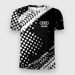Мужская спорт-футболка Ауди audi шины