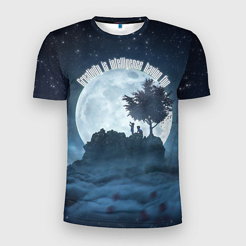 Мужская спорт-футболка Луна - арт / 3D-принт – фото 1