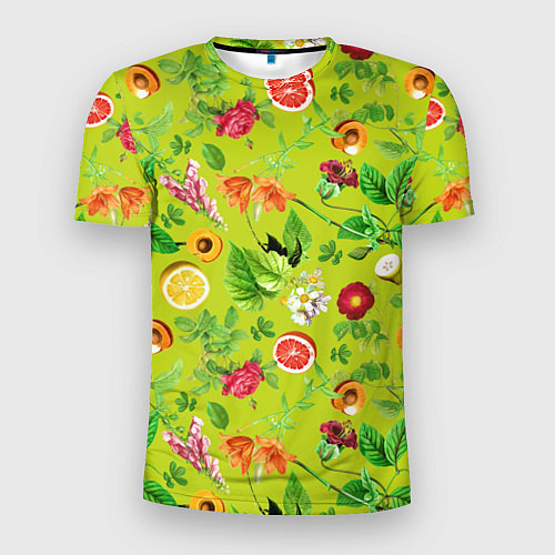 Мужская спорт-футболка Летнее настроение - фрукты / 3D-принт – фото 1