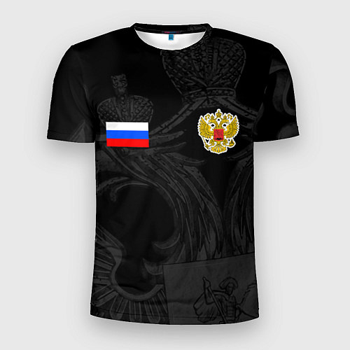 Мужская спорт-футболка ФОРМА РОССИИ RUSSIA UNIFORM / 3D-принт – фото 1