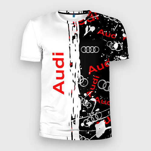 Мужская спорт-футболка АУДИ Autosport Паттерн / 3D-принт – фото 1