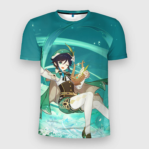 Мужская спорт-футболка Venti Genshin Impact / 3D-принт – фото 1