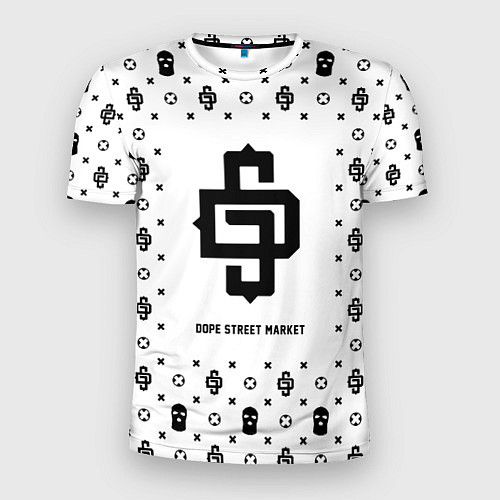 Мужская спорт-футболка Узор White Dope Street Market / 3D-принт – фото 1