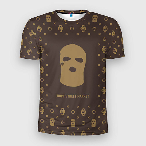 Мужская спорт-футболка Узор Monogramm Ski Mask Dope Street Market / 3D-принт – фото 1