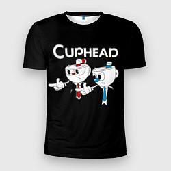 Мужская спорт-футболка Cuphead грозные ребята из Криминального чтива