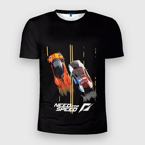 Мужская спорт-футболка NFS гонки / 3D-принт – фото 1