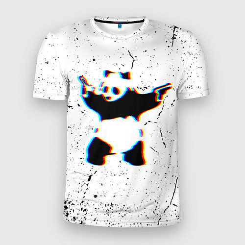Мужская спорт-футболка Banksy Panda with guns Бэнкси / 3D-принт – фото 1