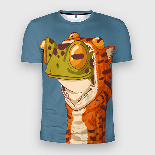 Мужская спорт-футболка Лягуха в костюме тигра / 3D-принт – фото 1