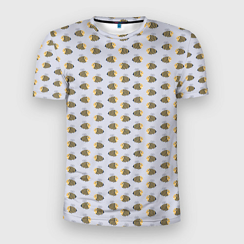 Мужская спорт-футболка Веселые пчелы в полете / 3D-принт – фото 1
