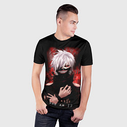 Футболка спортивная мужская Tokyo Ghoul Токийский Гуль Who am I, цвет: 3D-принт — фото 2