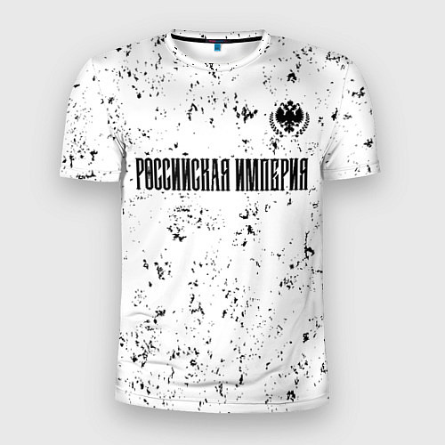 Мужская спорт-футболка RUSSIAN EMPIRE - ГЕРБ Гранж / 3D-принт – фото 1