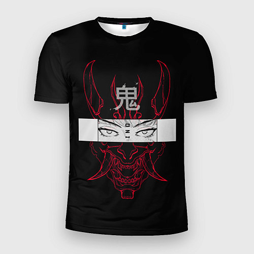 Мужская спорт-футболка Японский демон Oni / 3D-принт – фото 1