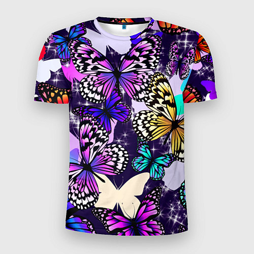 Мужская спорт-футболка Бабочки Butterflies / 3D-принт – фото 1