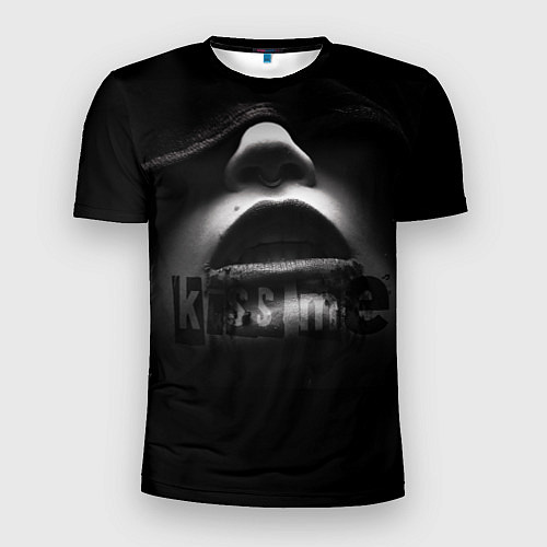Мужская спорт-футболка Kiss me - handeyework / 3D-принт – фото 1