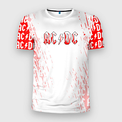 Мужская спорт-футболка ACDC Паттерн / 3D-принт – фото 1