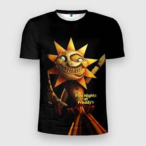Мужская спорт-футболка Five Nights at Freddys: Security Breach - Солнце D / 3D-принт – фото 1
