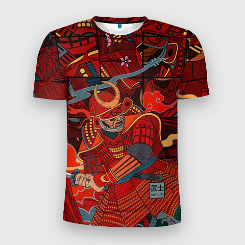 Мужская спорт-футболка Инстинкт Самурая / 3D-принт – фото 1