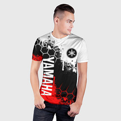 Футболка спортивная мужская YAMAHA - ЯМАХА, цвет: 3D-принт — фото 2