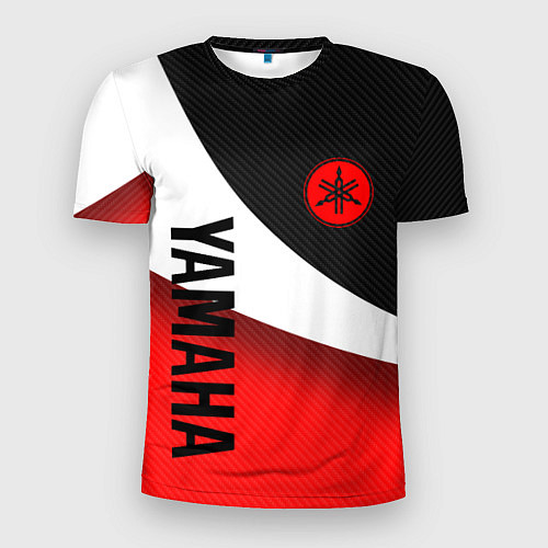 Мужская спорт-футболка ЯМАХА - СПОРТИВНЫЙ КАРБОН / 3D-принт – фото 1