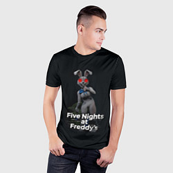 Футболка спортивная мужская Five Nights at Freddys: Security Breach - кролик В, цвет: 3D-принт — фото 2