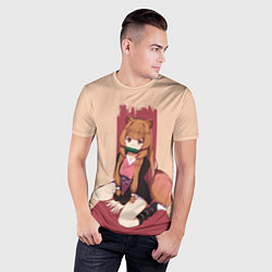 Футболка спортивная мужская Raccoon andTanuki, цвет: 3D-принт — фото 2